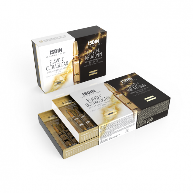 ISDINCEUTICS Flavo-C Ultraglican + Flavo-C Night 10+10 x2ml
