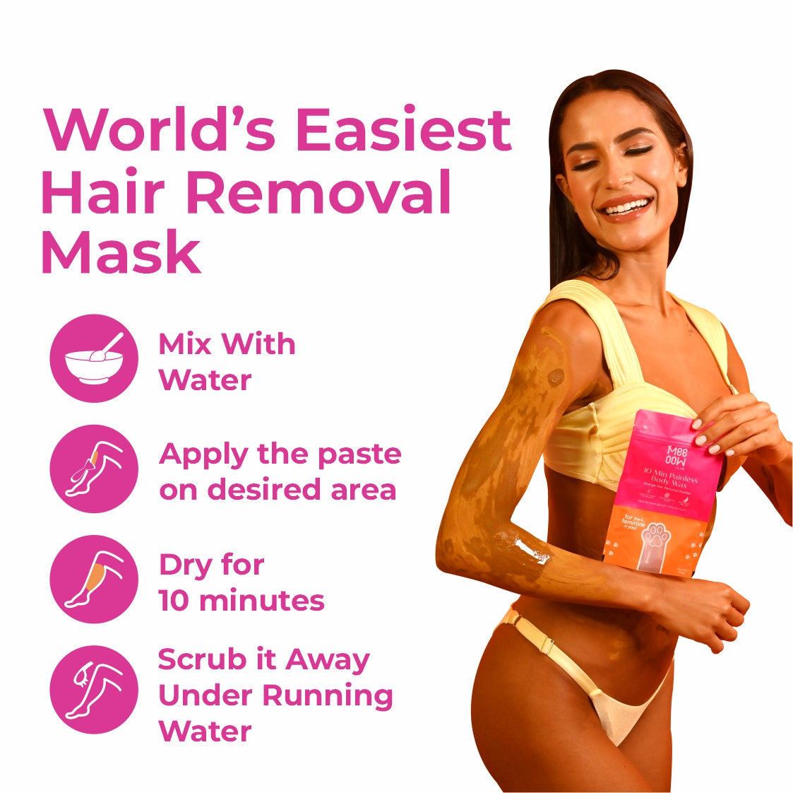 4-in-1 Body Hair Removal Wax Powder Mask (PAINLESS)