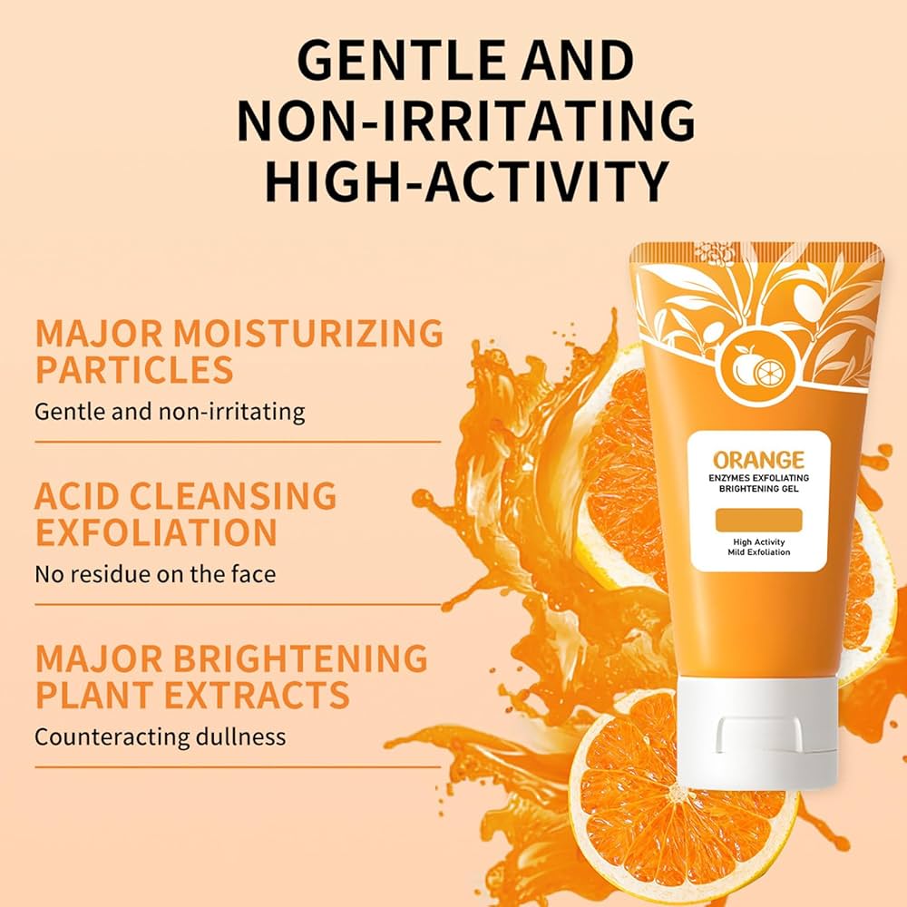 Orange Enzymes Exfoliating Brightening Gel LF16-35 | Gentle Face Scrub for Glowing Skin