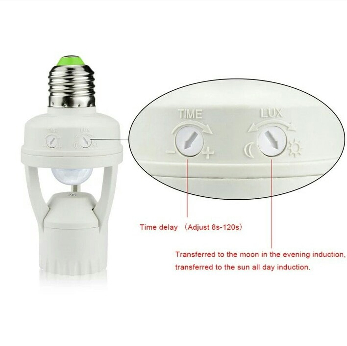 E27 Automatic Infrared Motion Sensor Lamp Socket