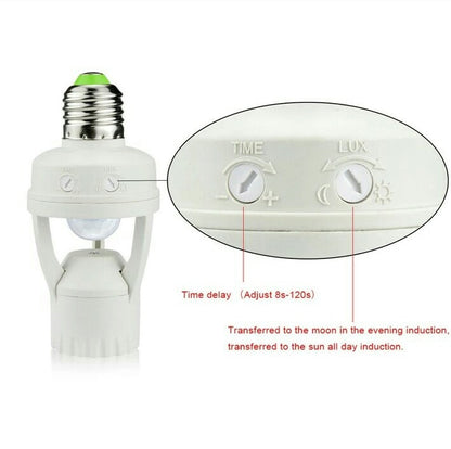 E27 Automatic Infrared Motion Sensor Lamp Socket