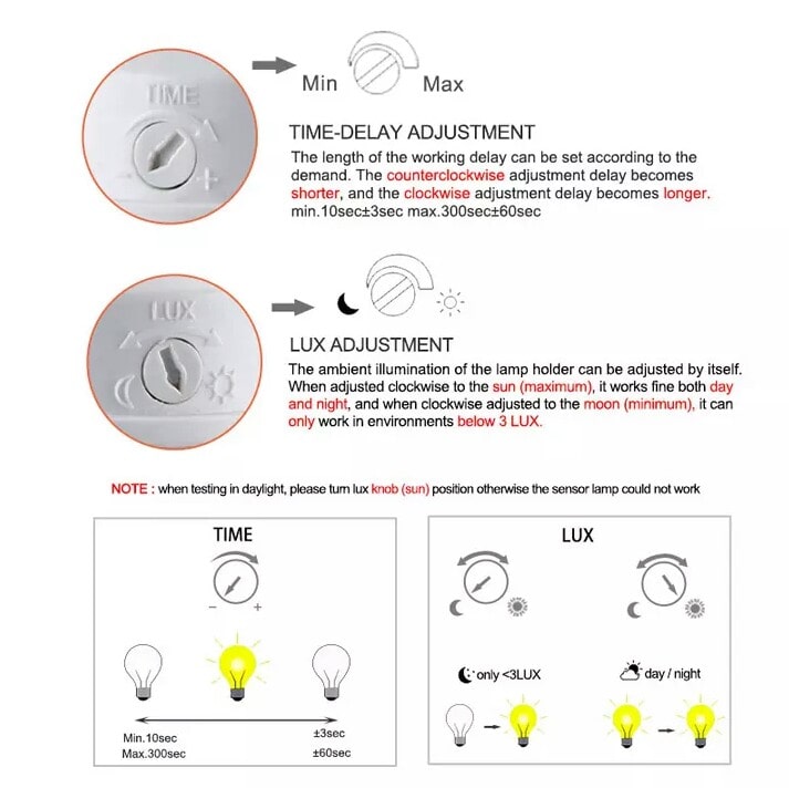 E27 Automatic Infrared Motion Sensor Lamp Socket