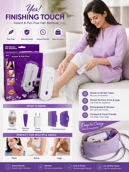 Yes Laser Hair Remover Instant Pain Free Removal (USA IMPORT)