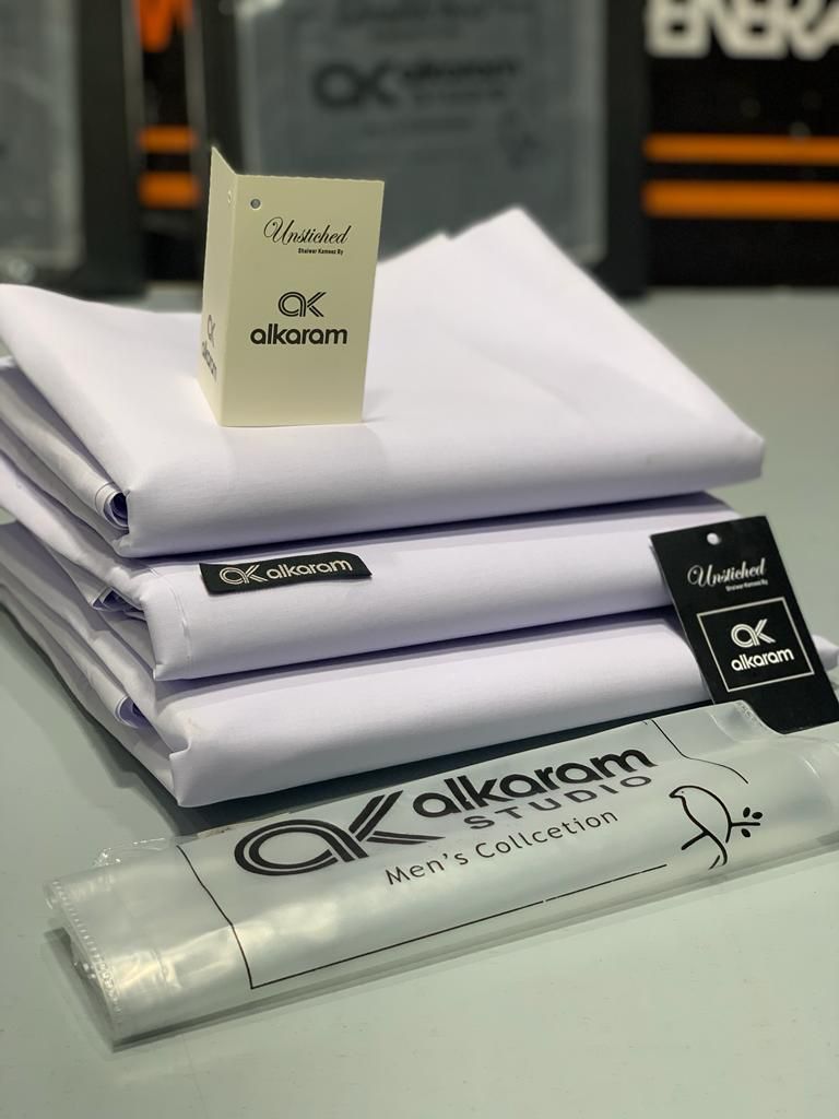 AL-KARAM SUPER SHINE COTTON-Pure white