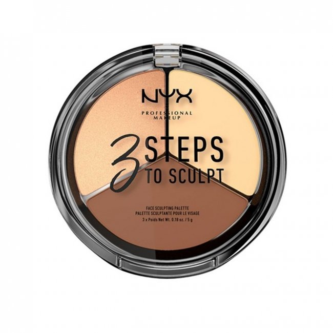 NYX Pro Makeup 3 Steps To Sculpt Face Sculpting Palette