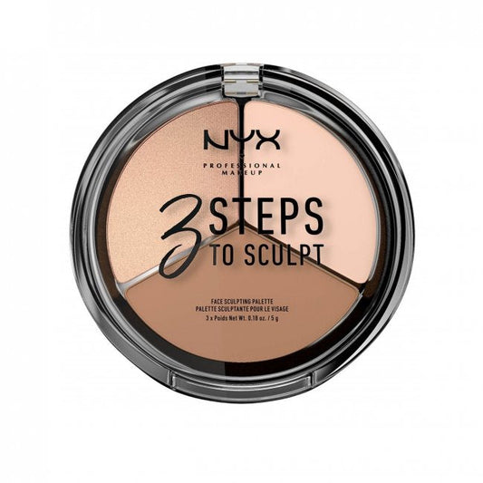 NYX Pro Makeup 3 Steps To Sculpt Face Sculpting Palette